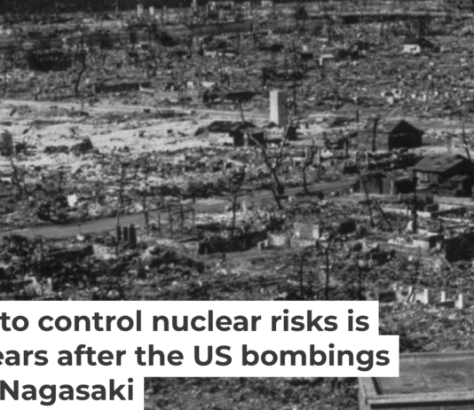 The city of Hiroshima was destroyed when the United States dropped atomic bomb “Little Boy” on Aug. 6, 1945. Hulton Archive/Getty Images